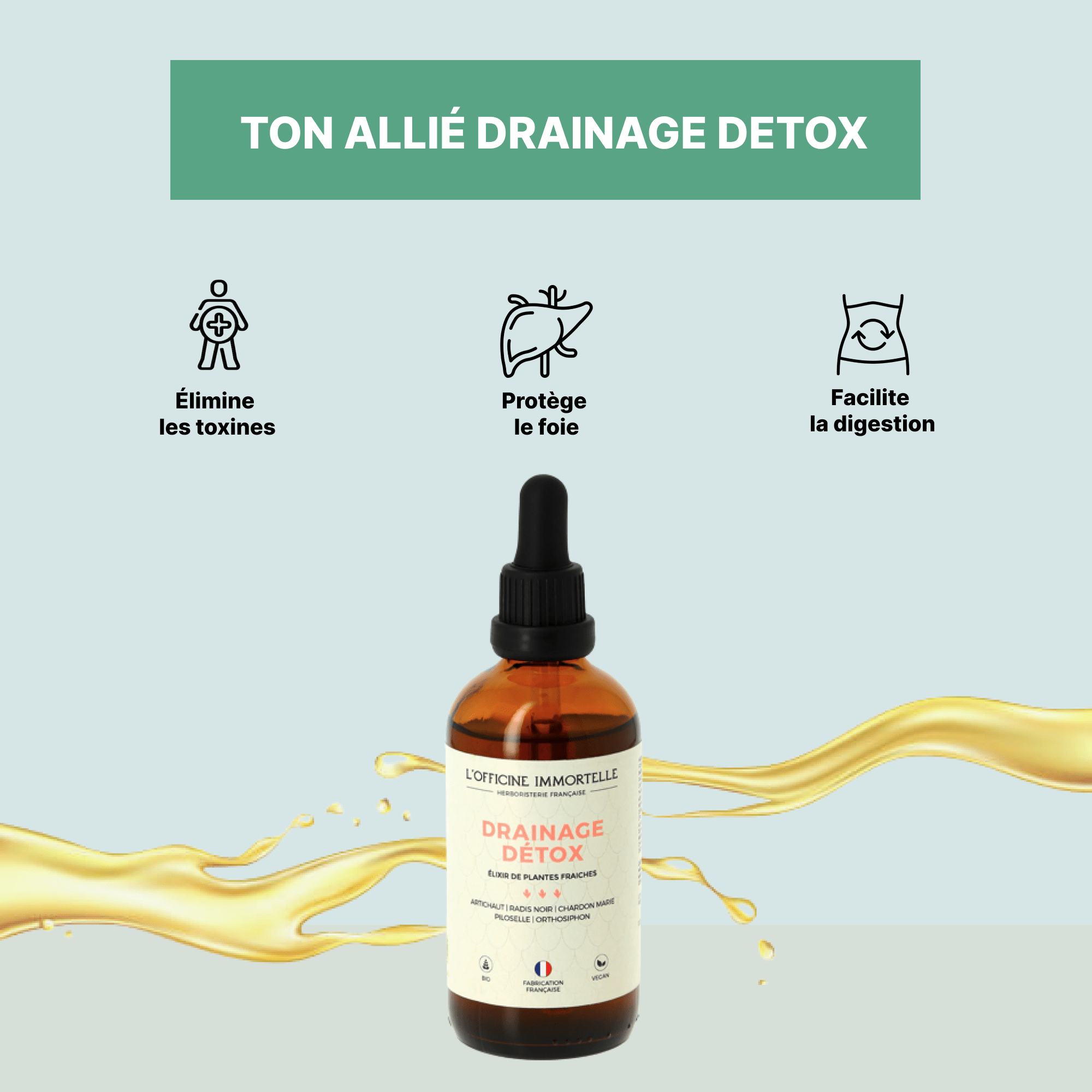 Elixir Drainage Détox - Officine Immortelle