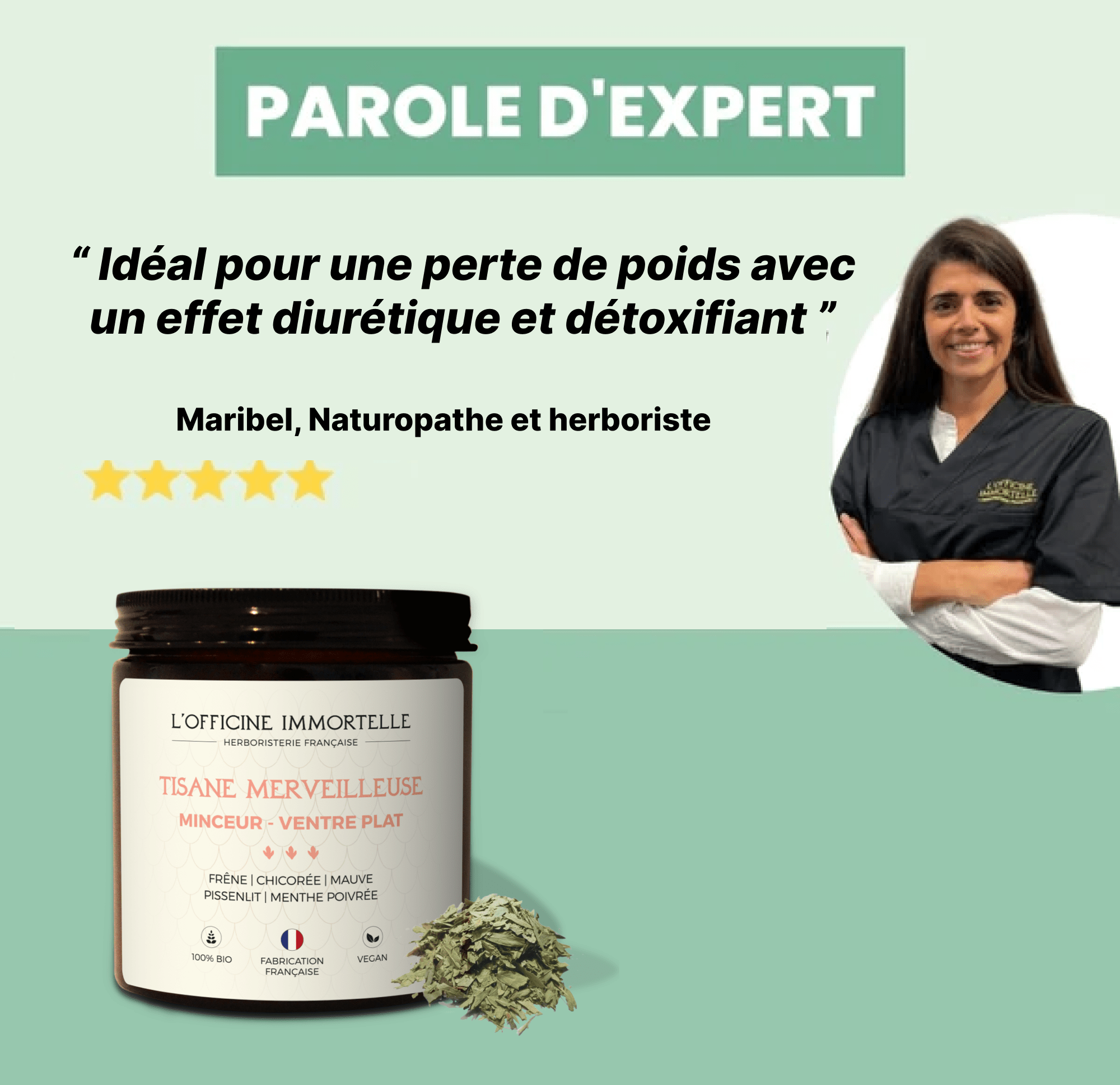 Tisane Merveilleuse - Ventre plat - Officine Immortelle