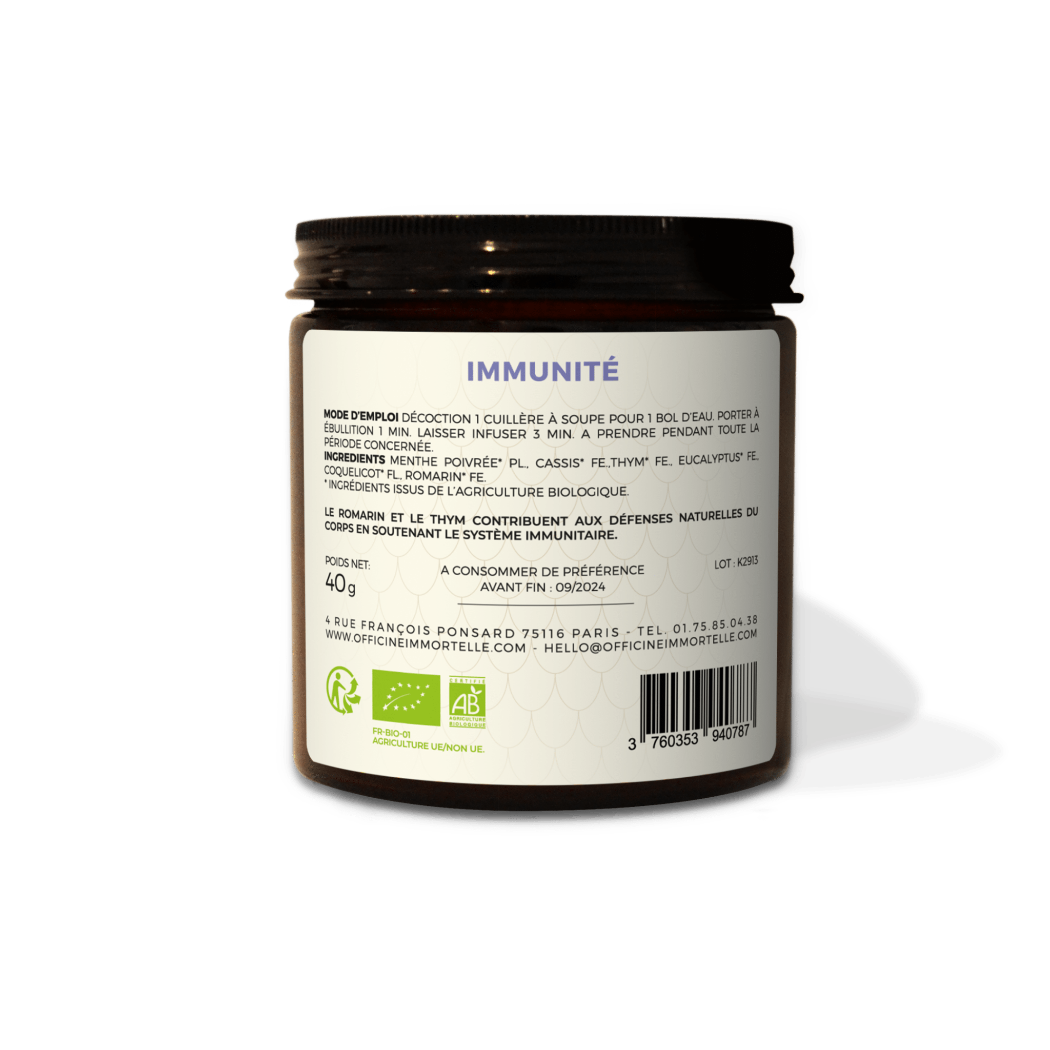 Tisane - Immunité - Officine Immortelle